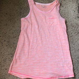 White and orange tank top